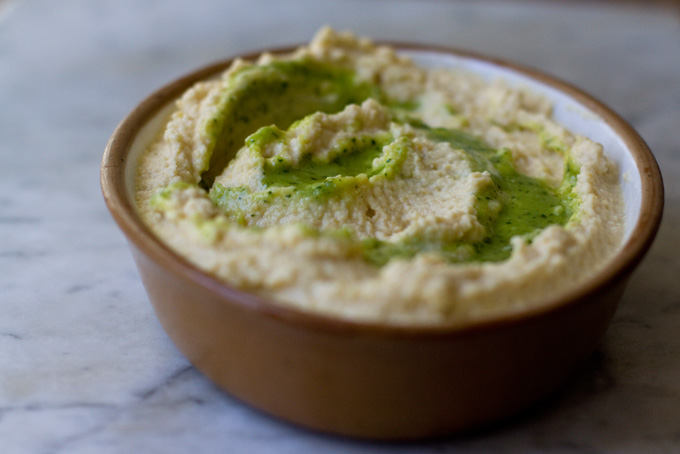 Hummus with Green Goo Recipe - 101 Cookbooks