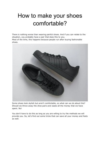 How to make your shoes comfortable_ - yenta posha | Flip PDF Online | PubHTML5