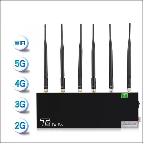 Desktop Cell Phone Jamming Device with 6 Channels | SWU-T6A-B4