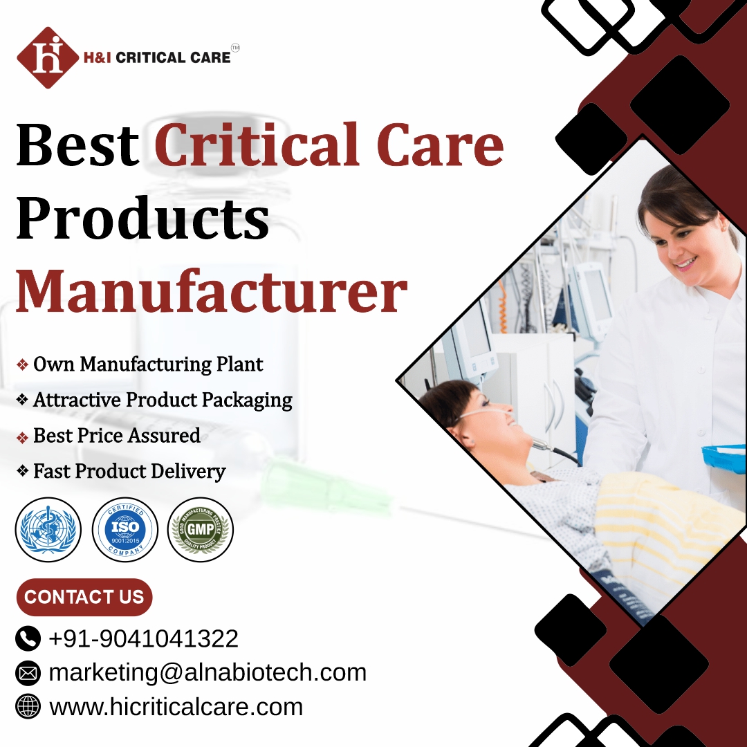 Best Critical Care Products Manufacturer in India