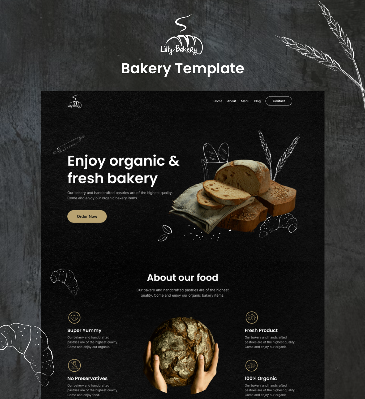 LilyBakery - Bakery Website Template