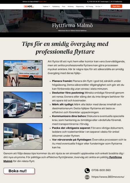 Tips för en smidig övergång med professionella flyttare | PDF