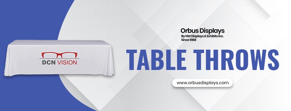 Elevate Your Branding with Custom Table Throws from Orbus Displays