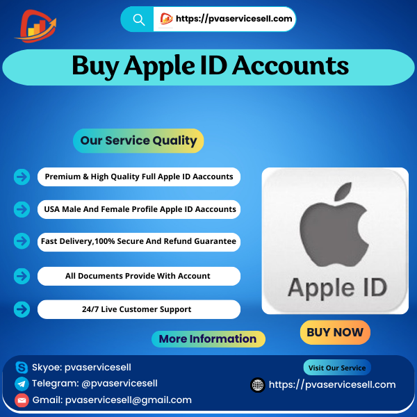 Buy Apple ID Accounts - PVA Service Sell