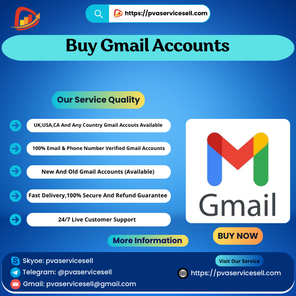 Buy Gmail Accounts - PVA Service Sell